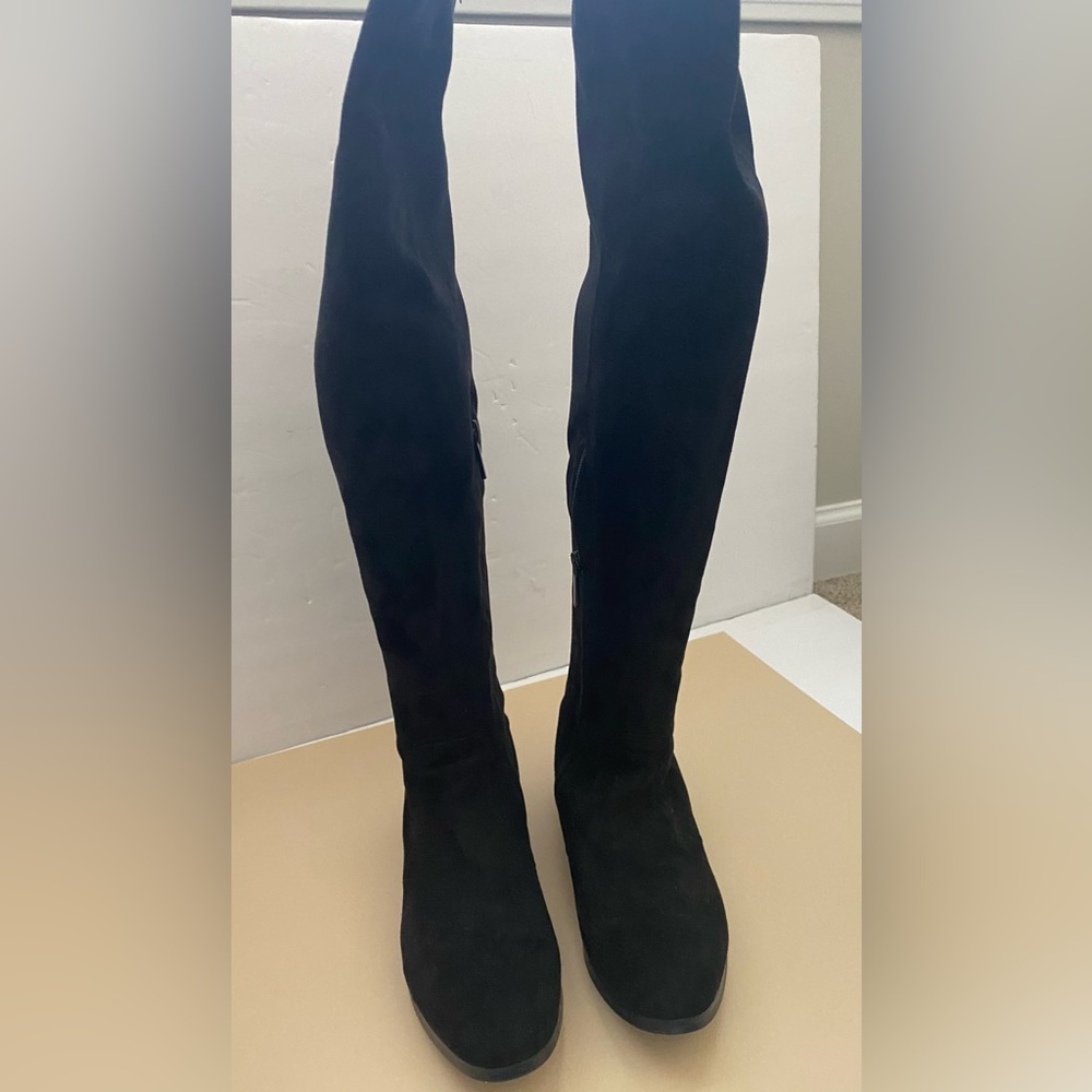 Black Micro Suede IMPO Over the Knee Boot- Size 7 - Picture 8 of 12